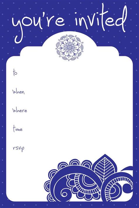 blank invitation maker